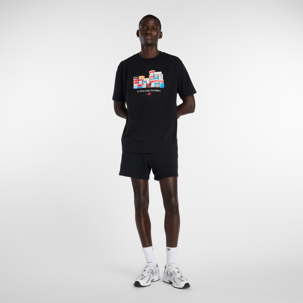 Pánske tričko New Balance MT61H0DXBK – čierné