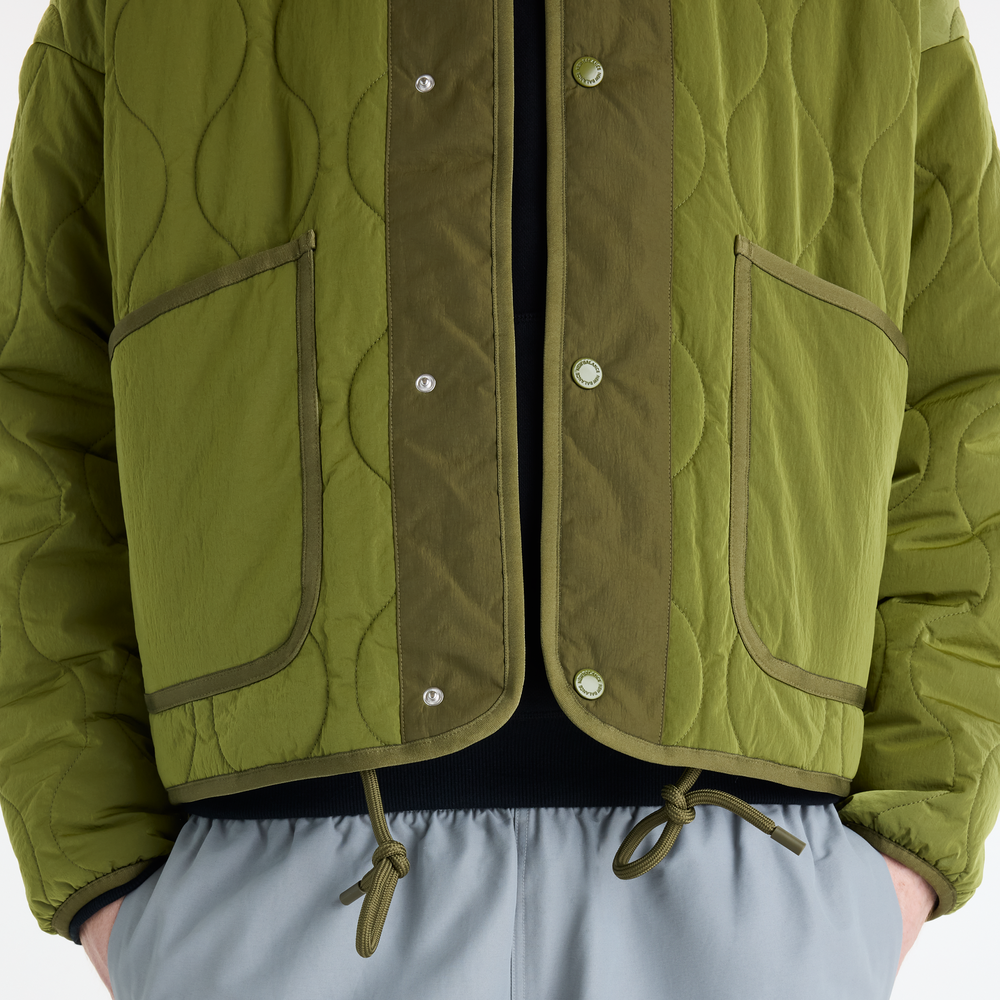 Pánska bunda New Balance Quilted Bomber – zelené