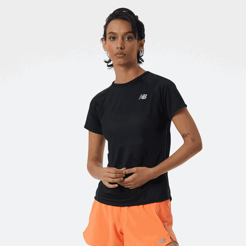 Dámske tričko New Balance WT21262BK - čierné