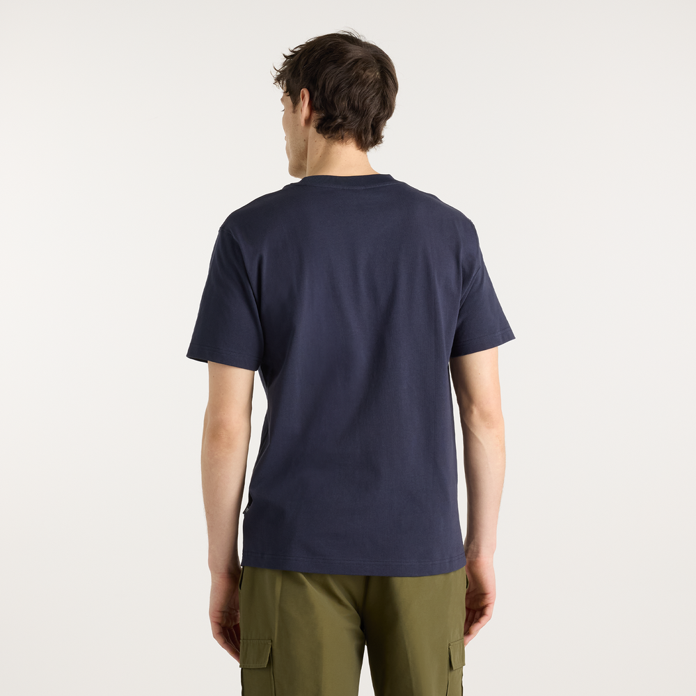Pánske tričko New Balance Athletics Premium Relaxed Chest Logo – tmavomodrá