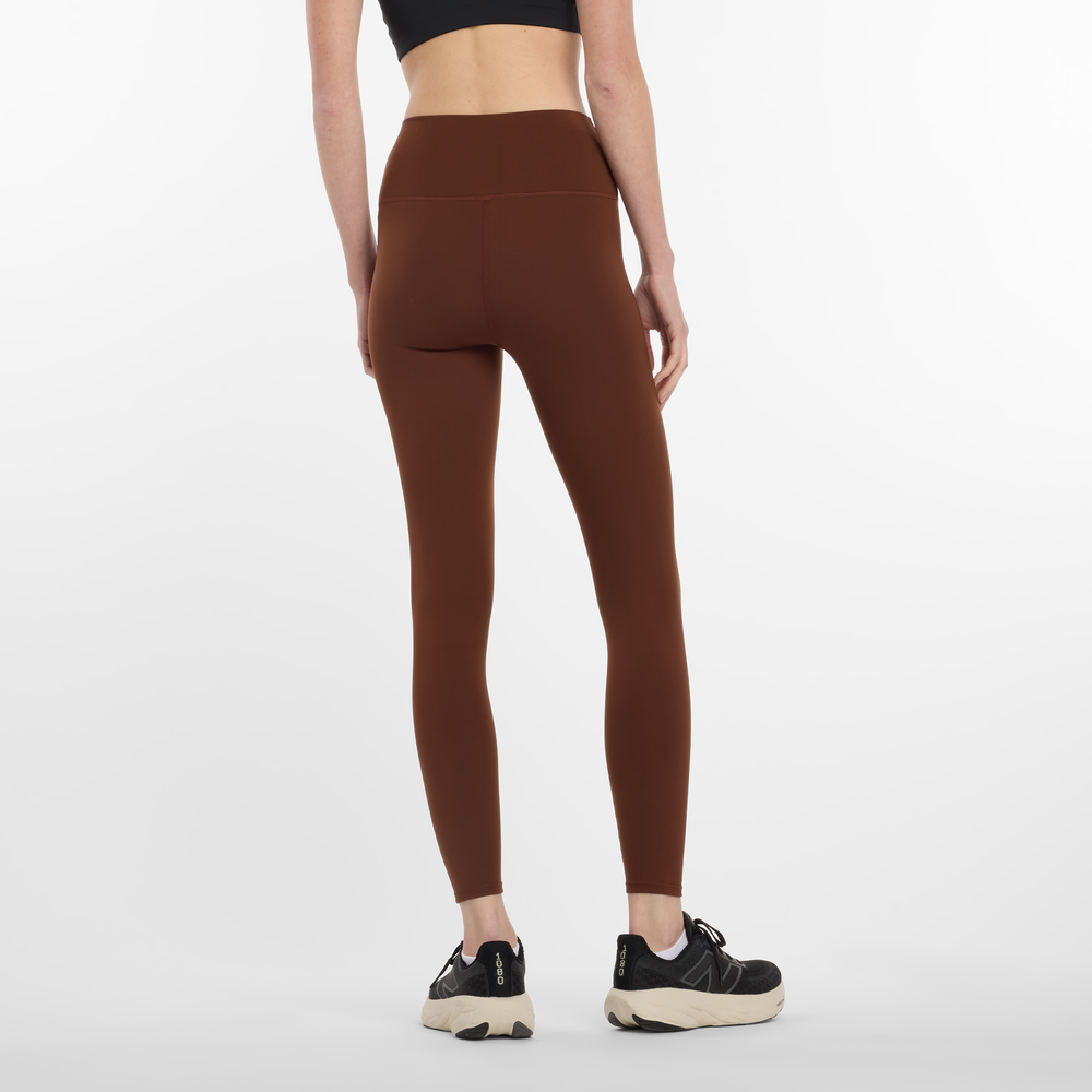 Dámske legíny New Balance WP51112ROK – hnedá
