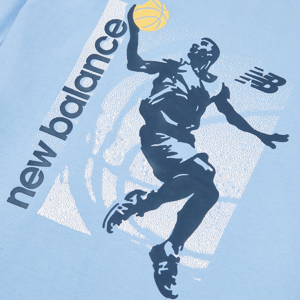 Detské tričko New Balance LAKB0155ELE – modré