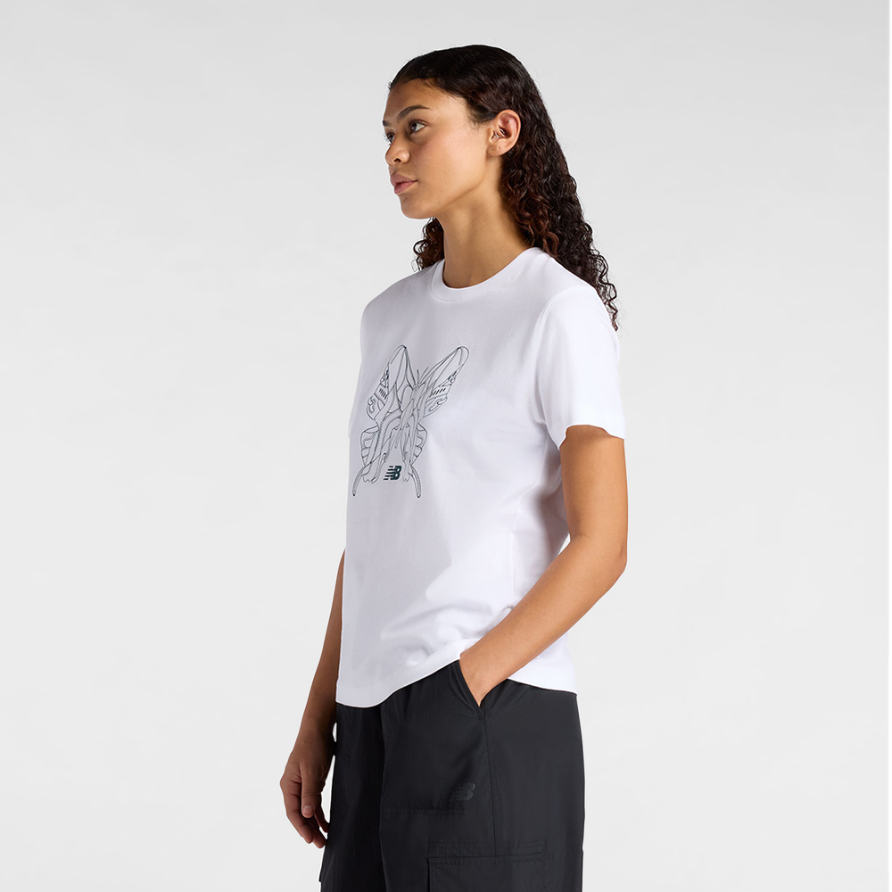 Dámske tričko New Balance WT61M6WOWT – biele