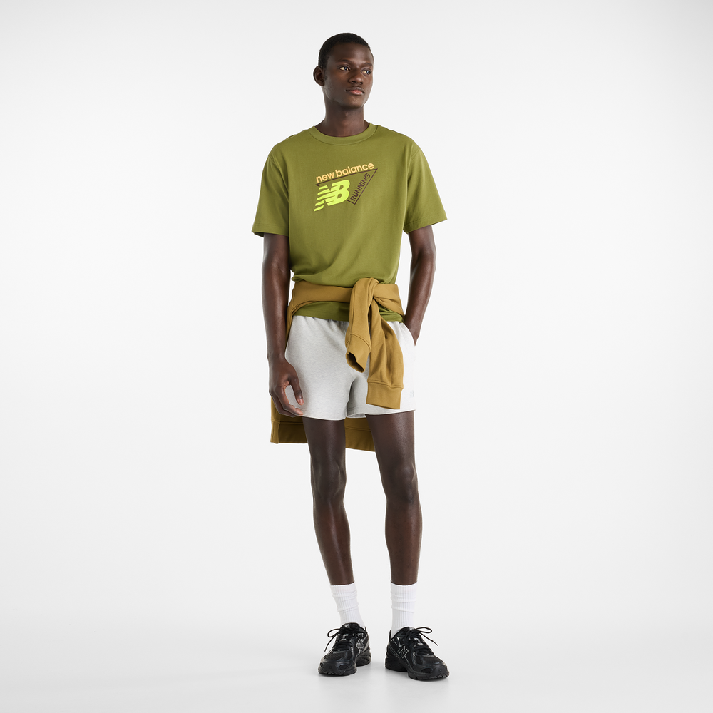Pánske tričko New Balance Classic Tri-Logo – zelené