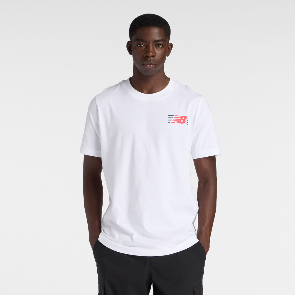 Pánske tričko New Balance MT6179UMWT – biele