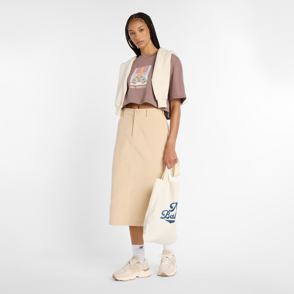 Dámske tričko New Balance WT53904EAS – hnedá