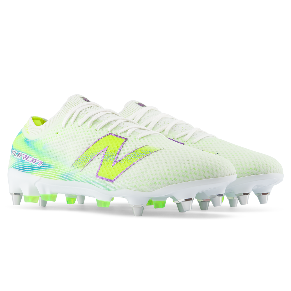 Pánske kopačky New Balance FURON ELITE SG V9 UF1S68P – biele