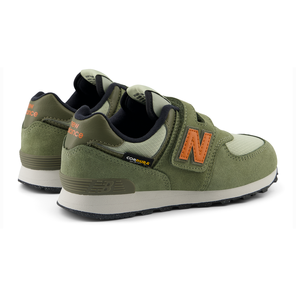 Detské topánky New Balance PV574SOF – zelené