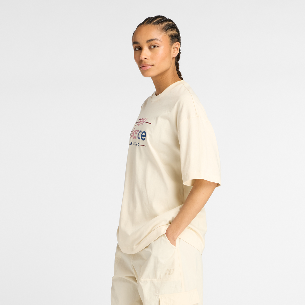 Dámske tričko New Balance WT53916LIN – béžové