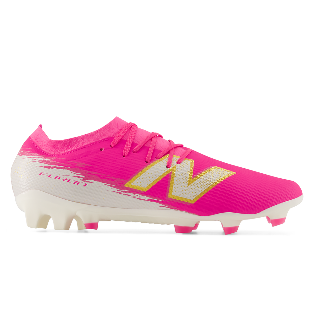 Pánske kopačky New Balance FURON TEAM FG V8 UF3F4KE – ružové