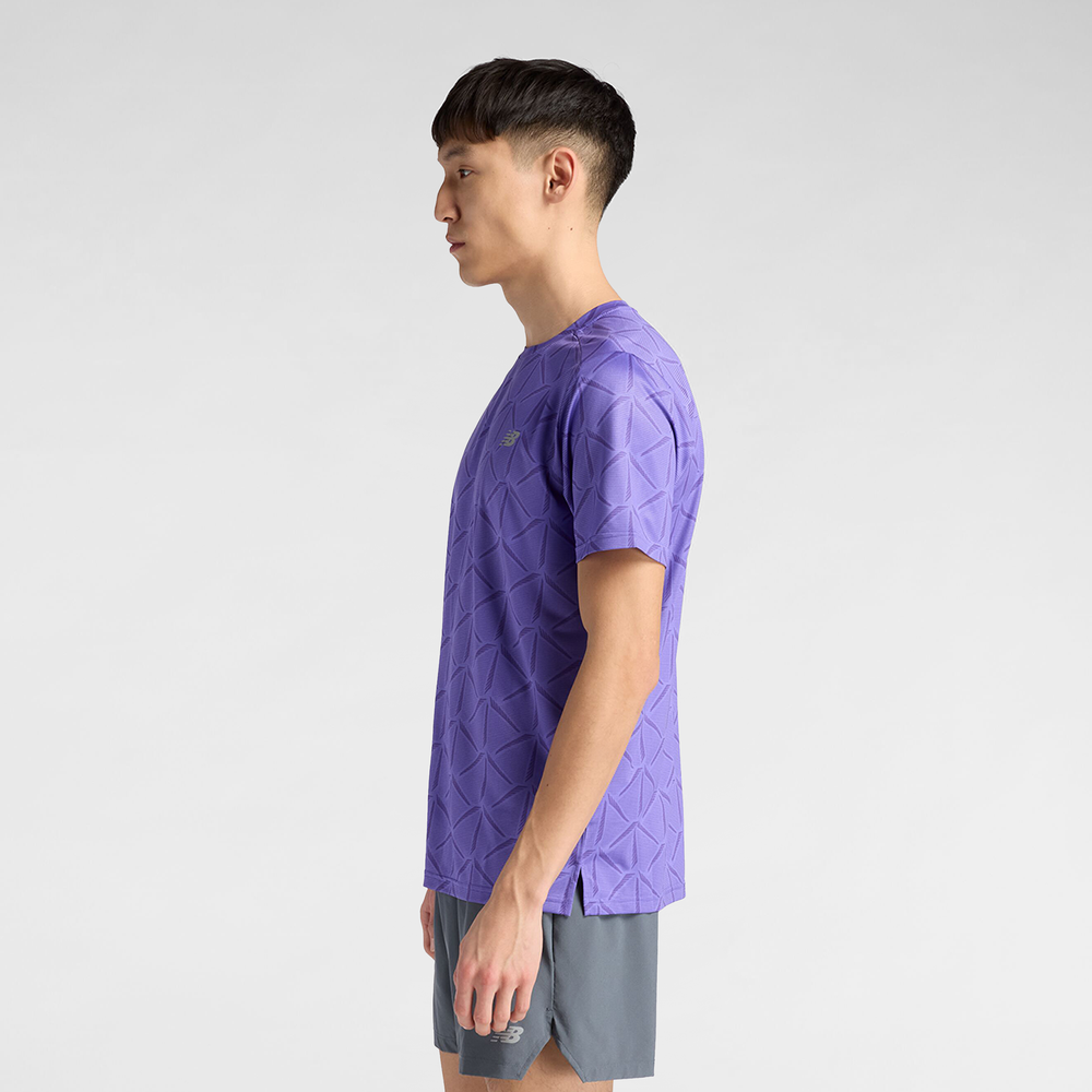 Pánske tričko New Balance MT6116OHEPU – fialové