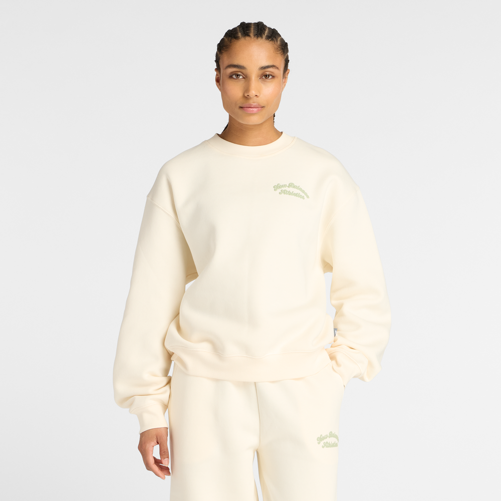 Dámska mikina New Balance WT53516PEF – béžové