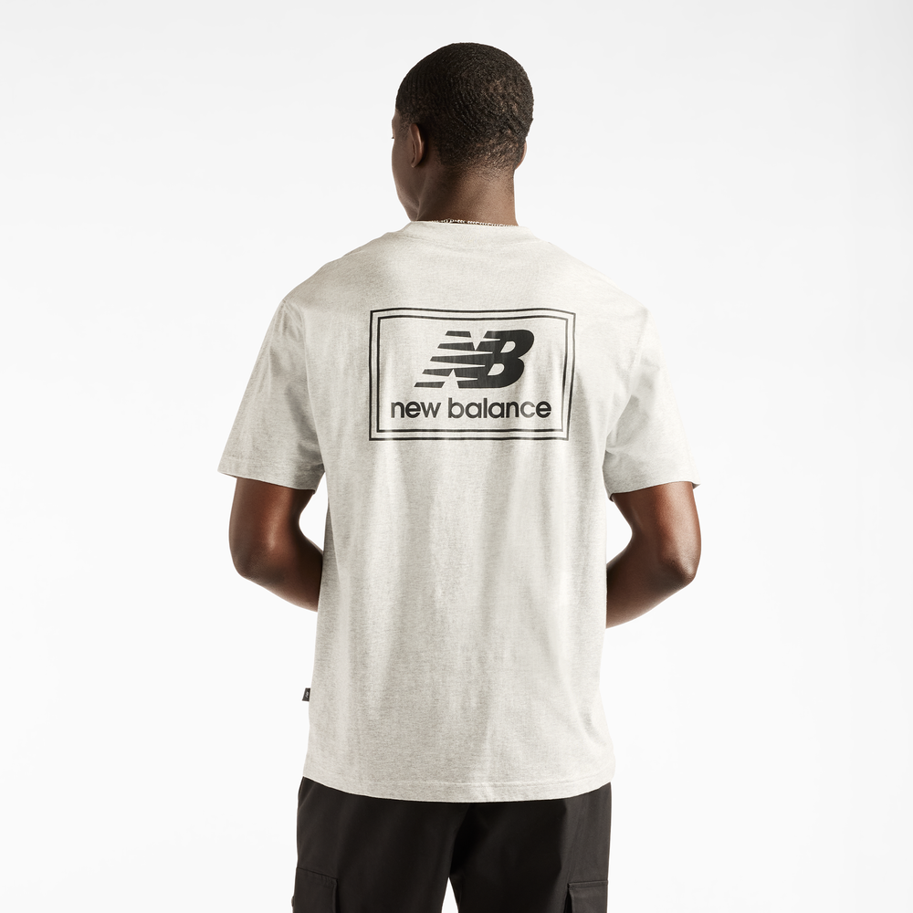 Pánske tričko New Balance Woven Label – sivé