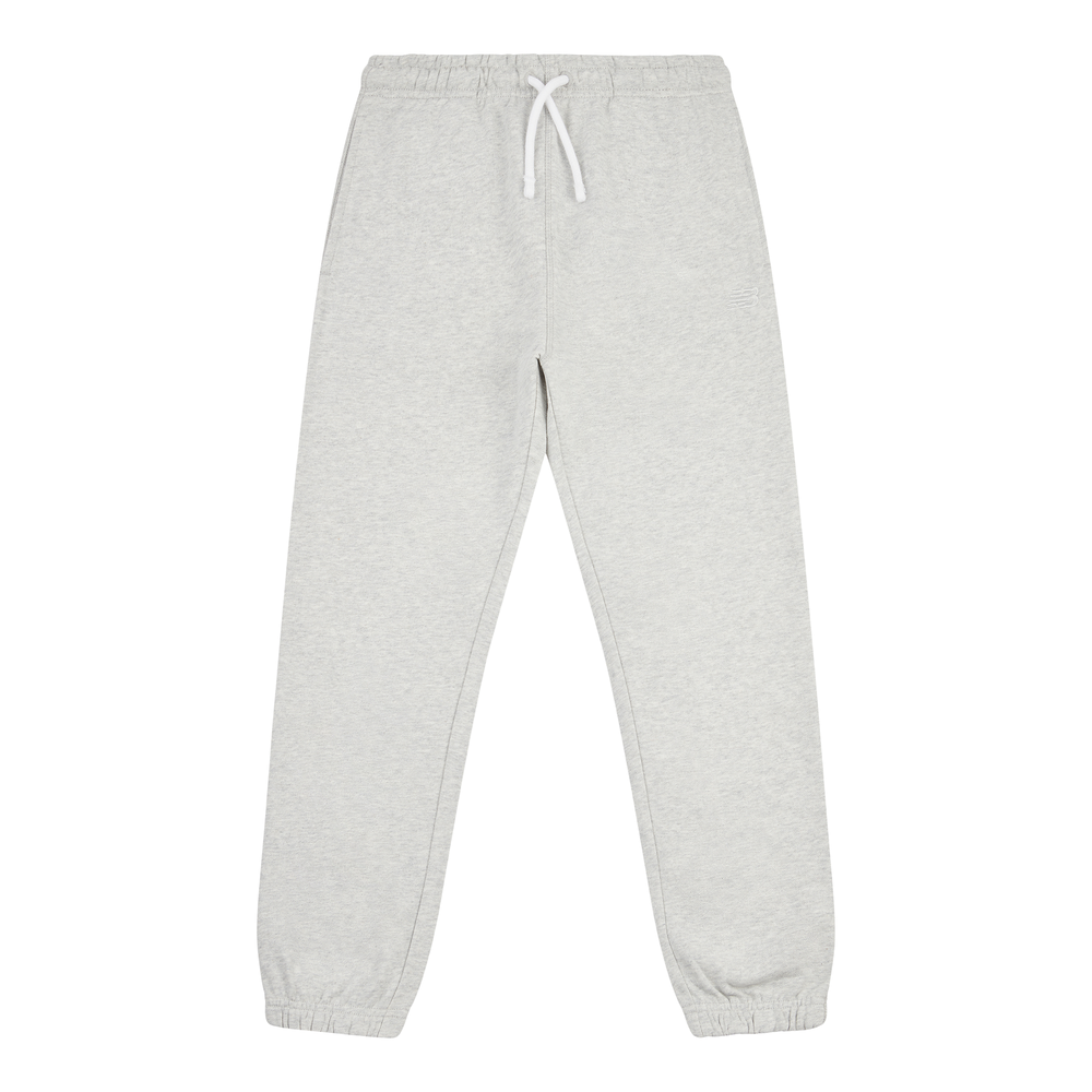 Detské nohavice New Balance LAKB0060AHH – sivé
