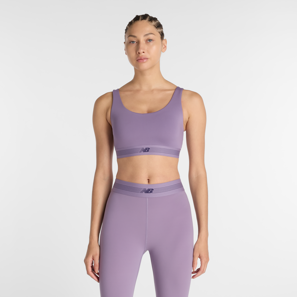 Športová podprsenka New Balance WB61Q0QKAA5 – fialové