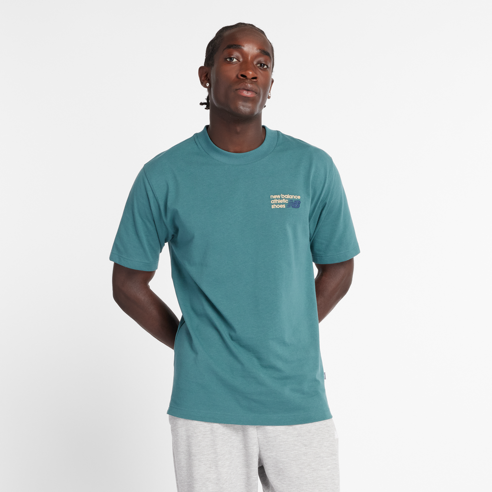 Pánske tričko New Balance MT41908NUS – modré