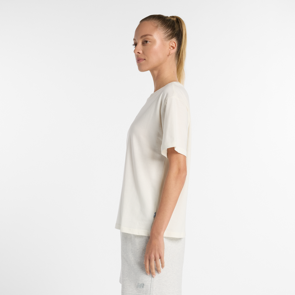 Dámske tričko New Balance WT51541SST – béžové