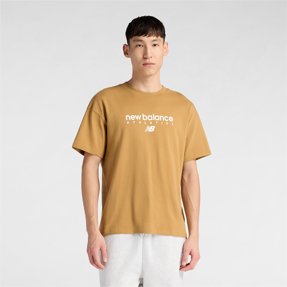 Pánske tričko New Balance MT61D0U5ABG – oranžová