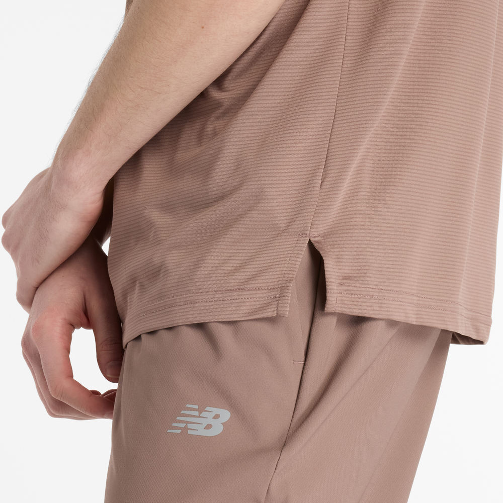 Pánske tričko New Balance MT41222EAS – hnedá
