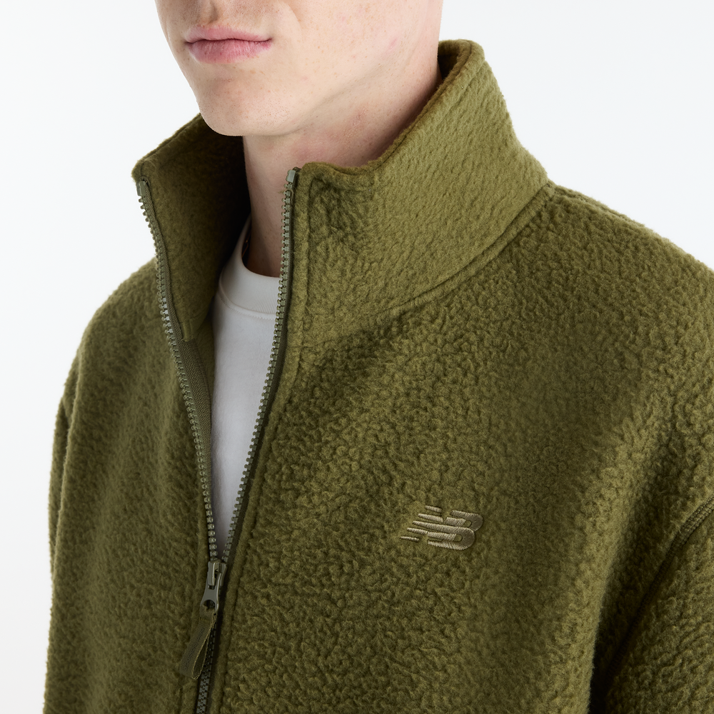 Pánska bunda New Balance High Pile – zelené