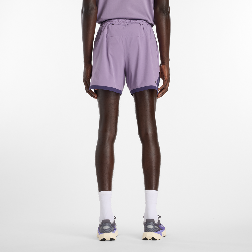 Pánske šortky New Balance MB6180TAAA5 – fialové