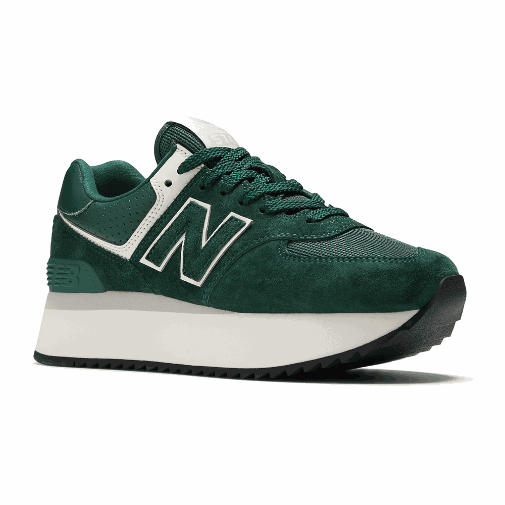 Dámske topánky New Balance WL574ZAG – zelené