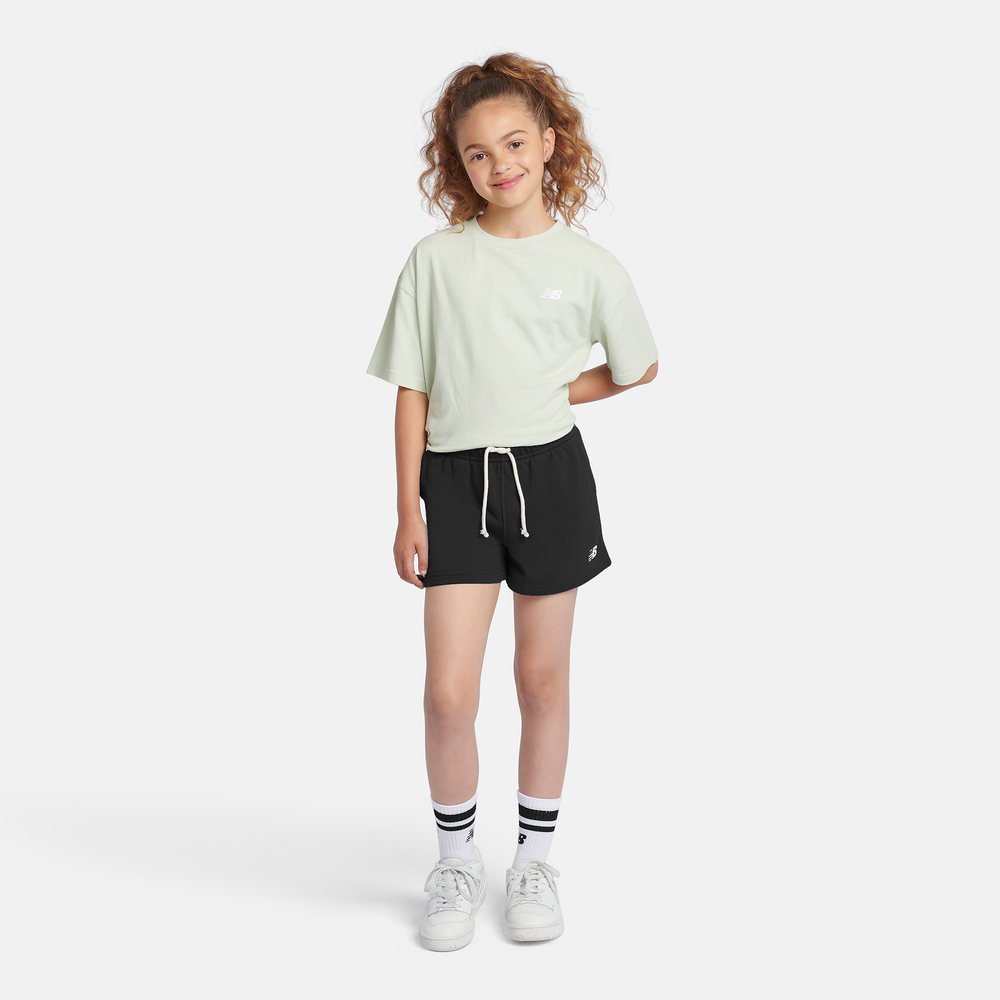 Detské šortky New Balance LAKG0006BK – čierné