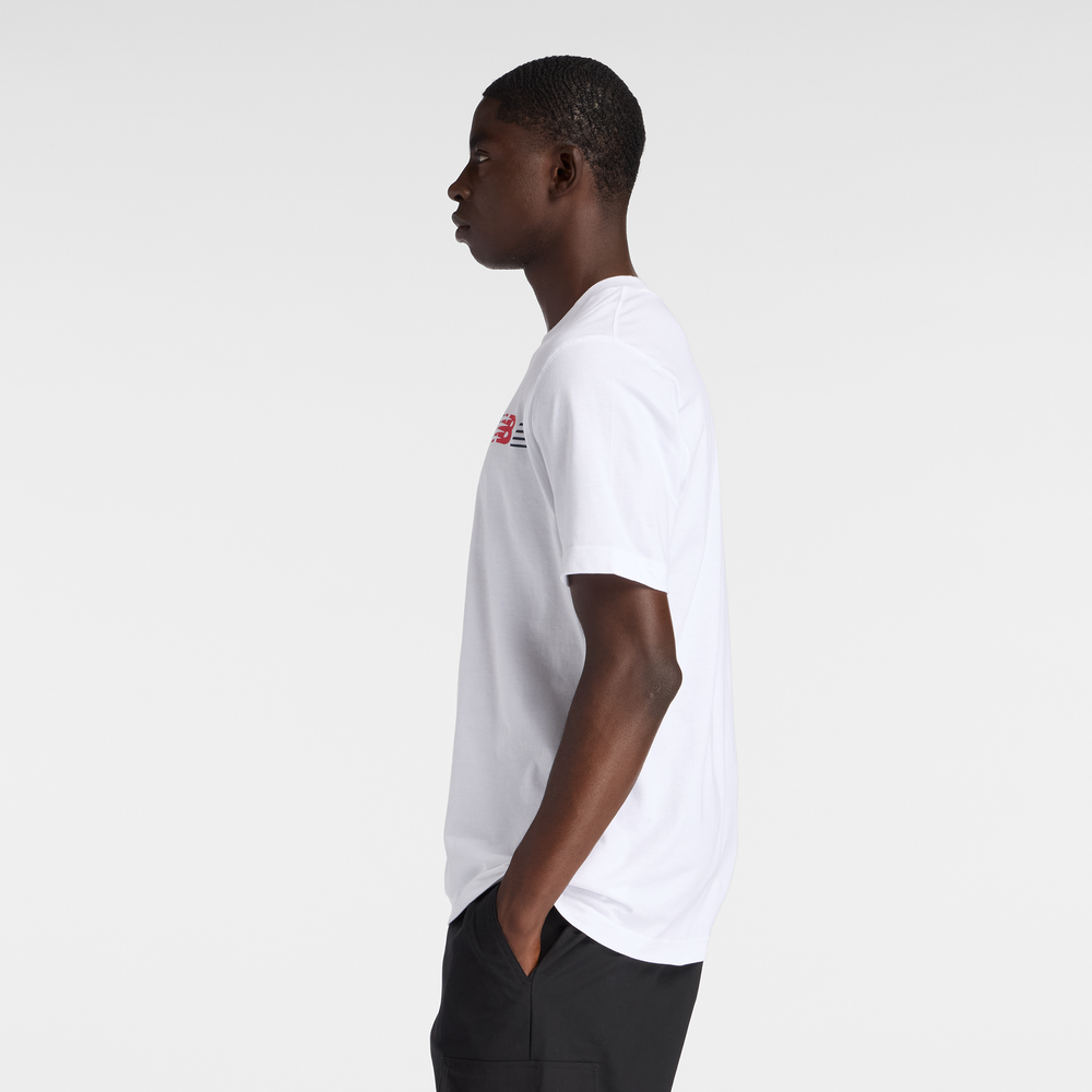 Pánske tričko New Balance MT6179UMWT – biele