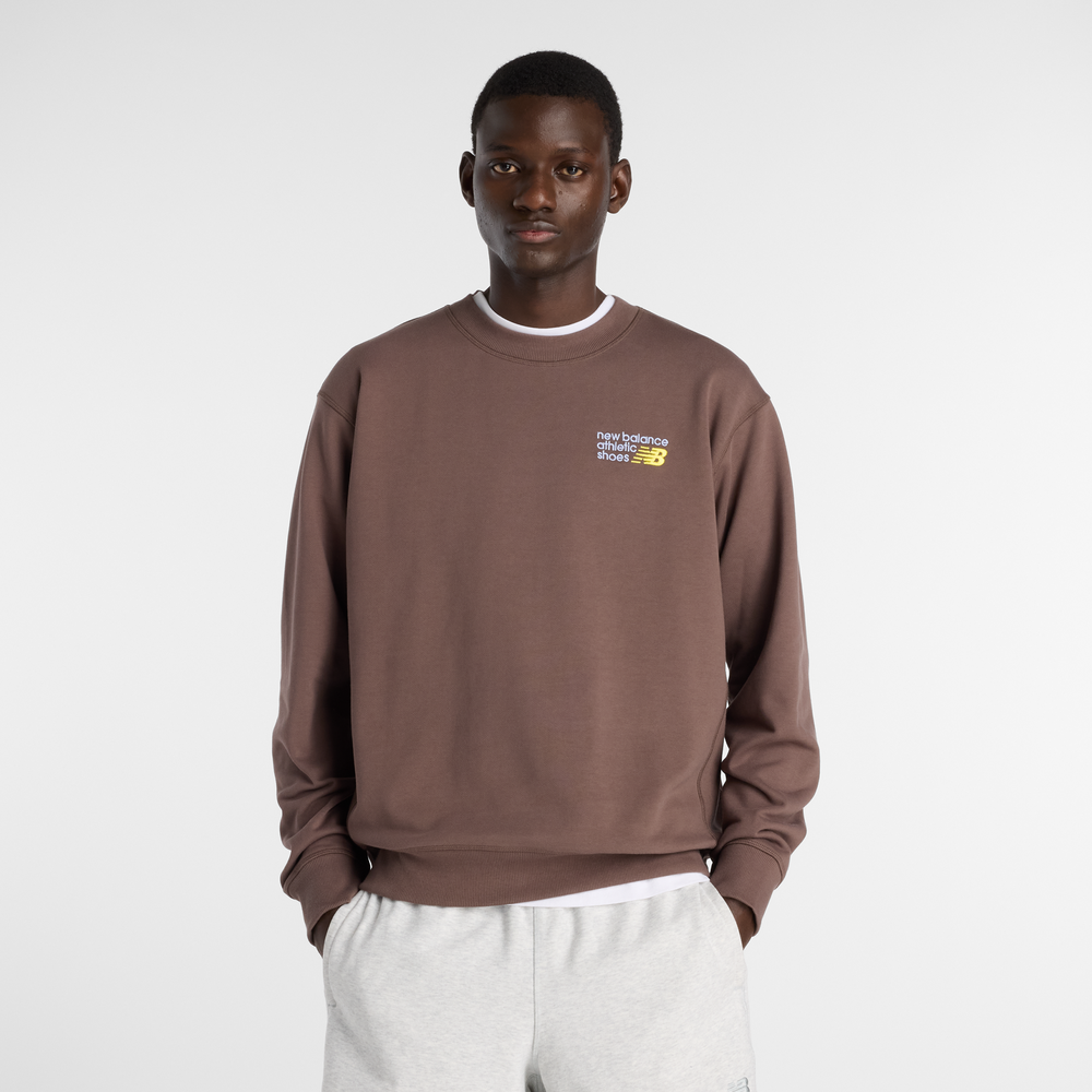 Pánska bunda New Balance MT41547ABP – hnedá