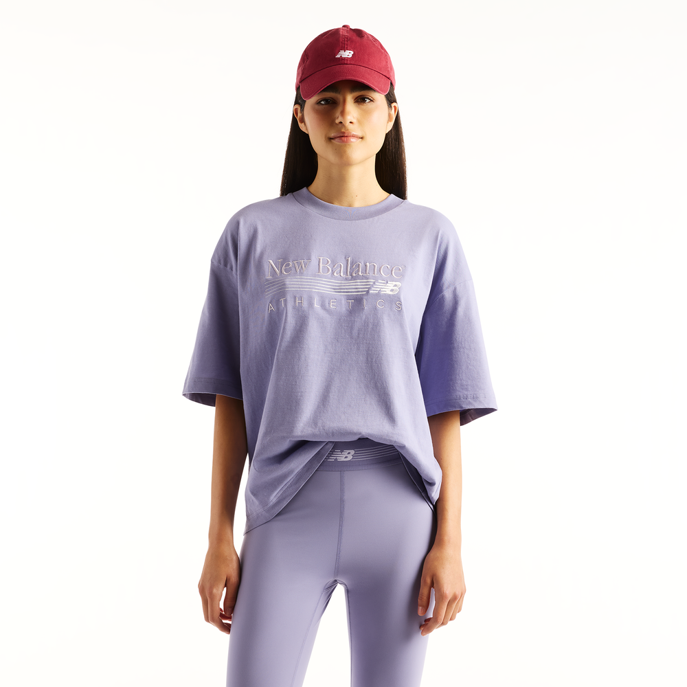 Dámske tričko New Balance WT6297MKDSV – fialové