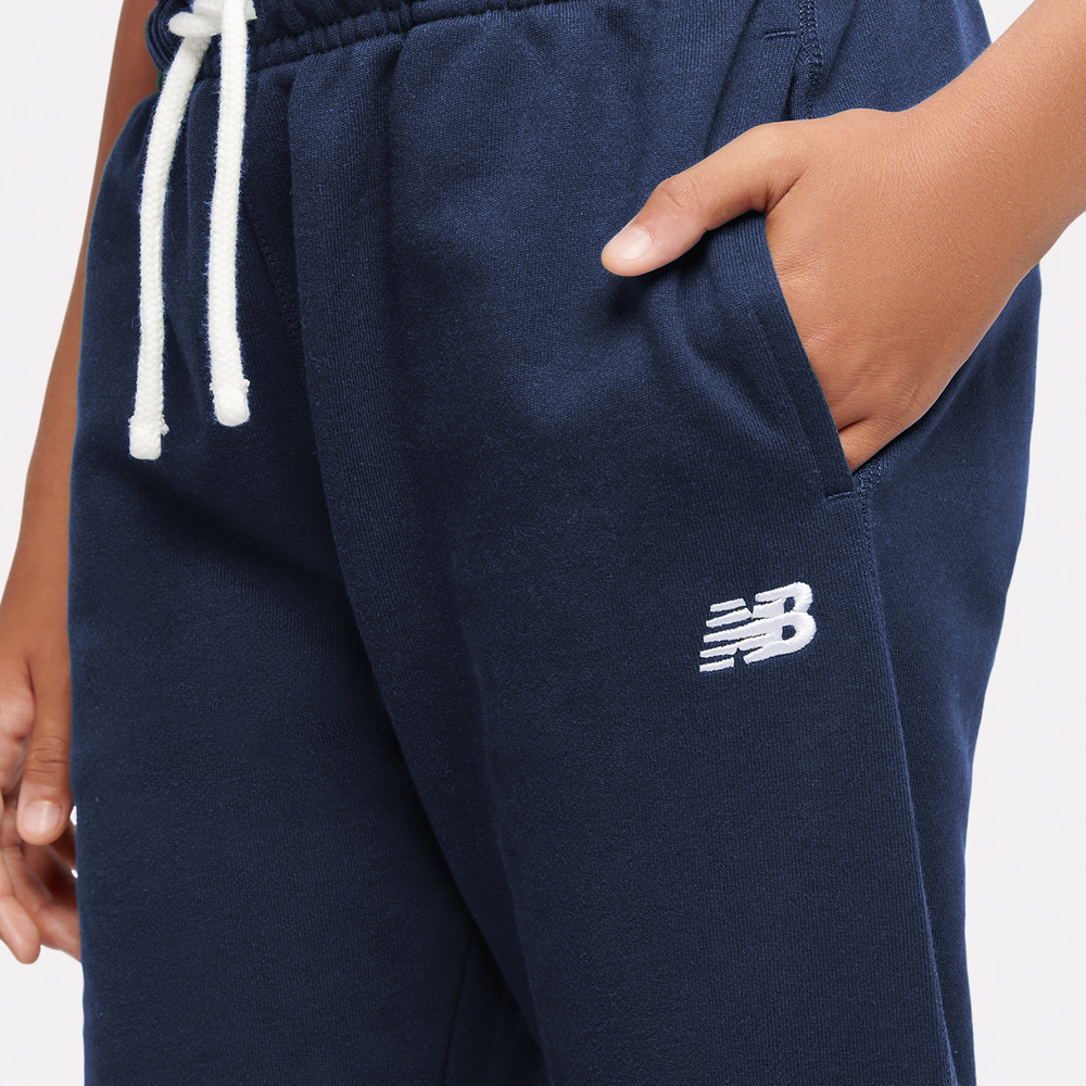 Detské nohavice New Balance LAKB0060NNY – tmavomodrá