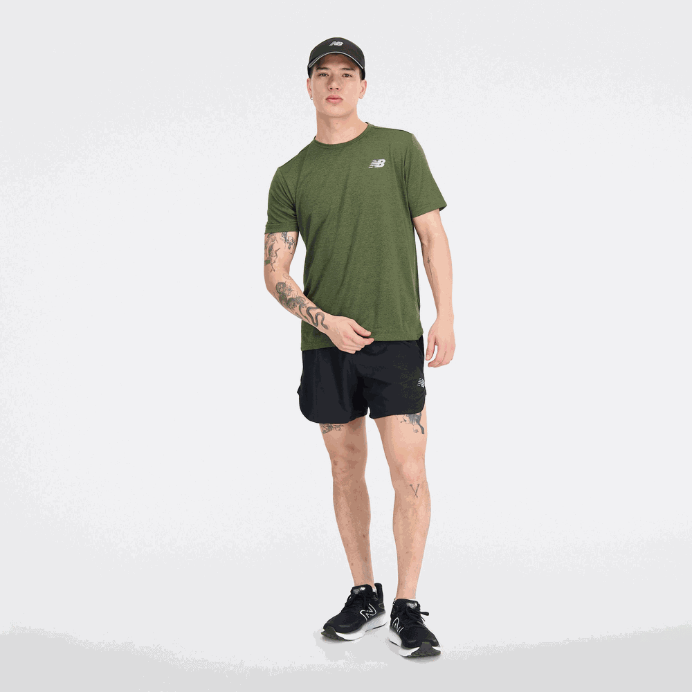 Pánske tričko New Balance MT21262KMU – zelené