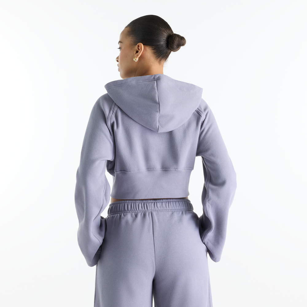 Dámska mikina New Balance Brushed Coastal – fialové