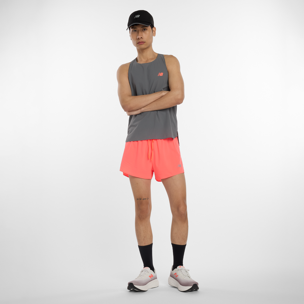 Pánske šortky New Balance MS51283URR – oranžová
