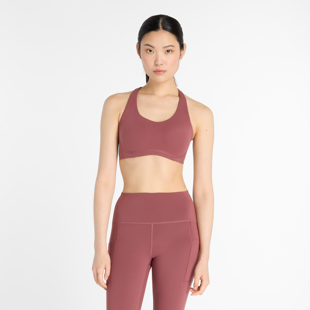 Športová podprsenka New Balance WB51052WAD – ružové