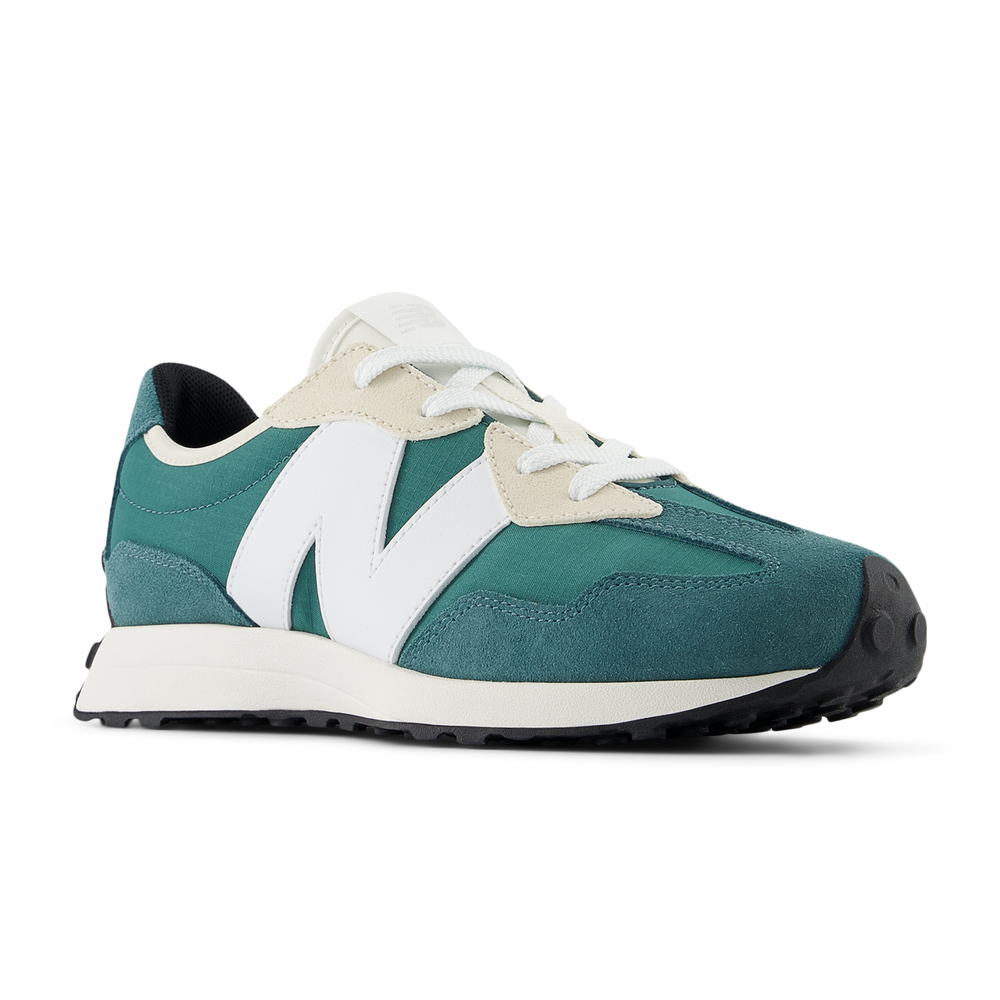 Detské topánky New Balance GS327BD – zelené