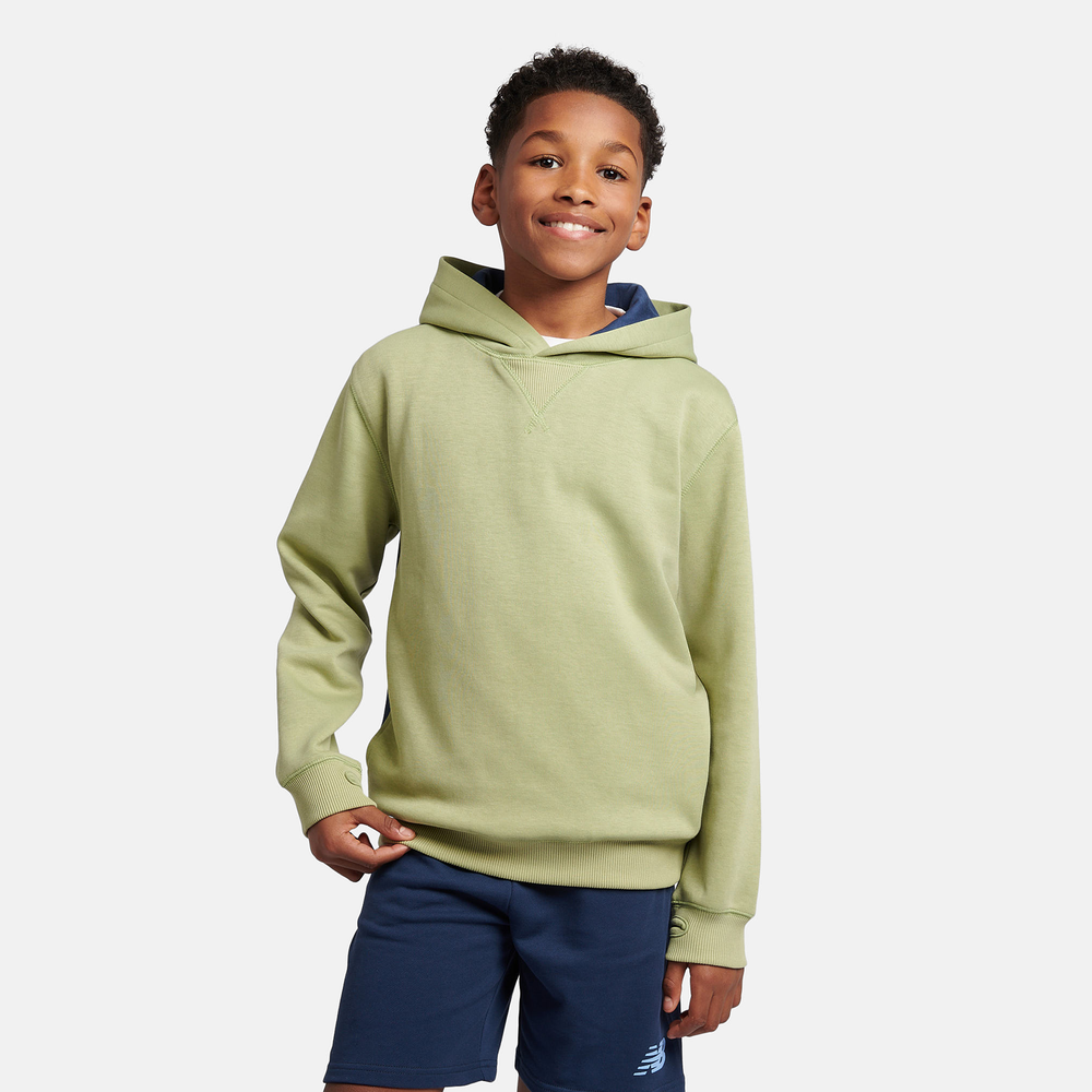Detská mikina New Balance LAKB0192EEN – zelené