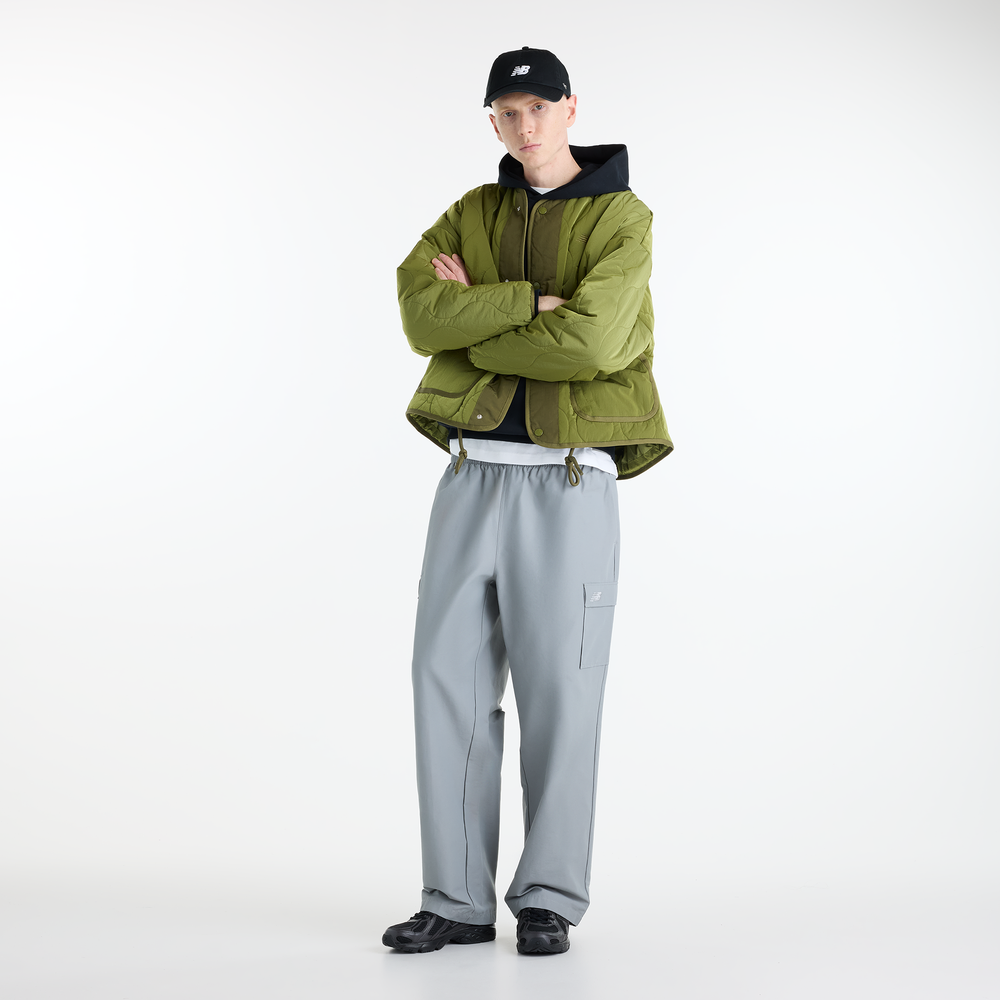 Pánska bunda New Balance Quilted Bomber – zelené
