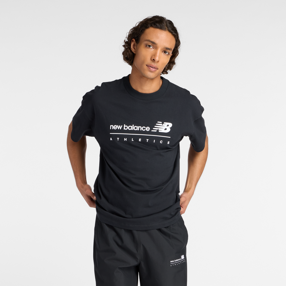 Pánske tričko New Balance MT53525BK – čierné