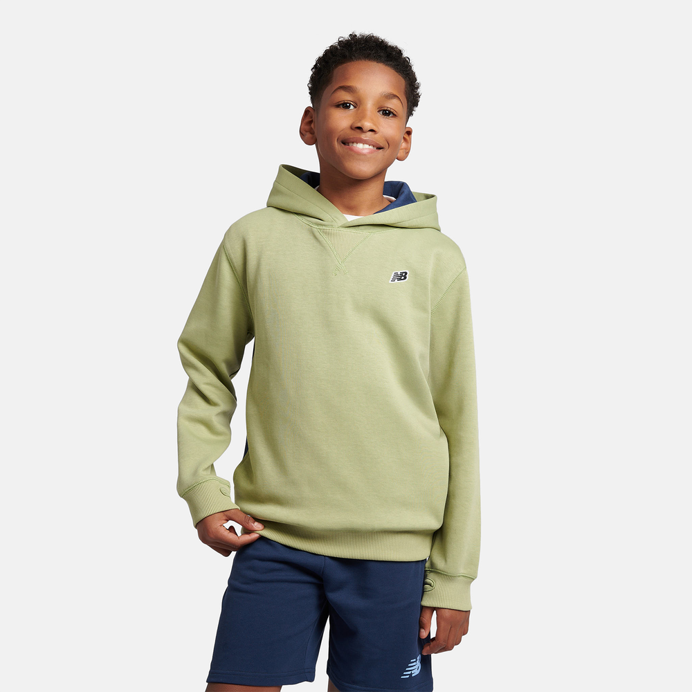 Detská mikina New Balance LAKB0192EEN – zelené