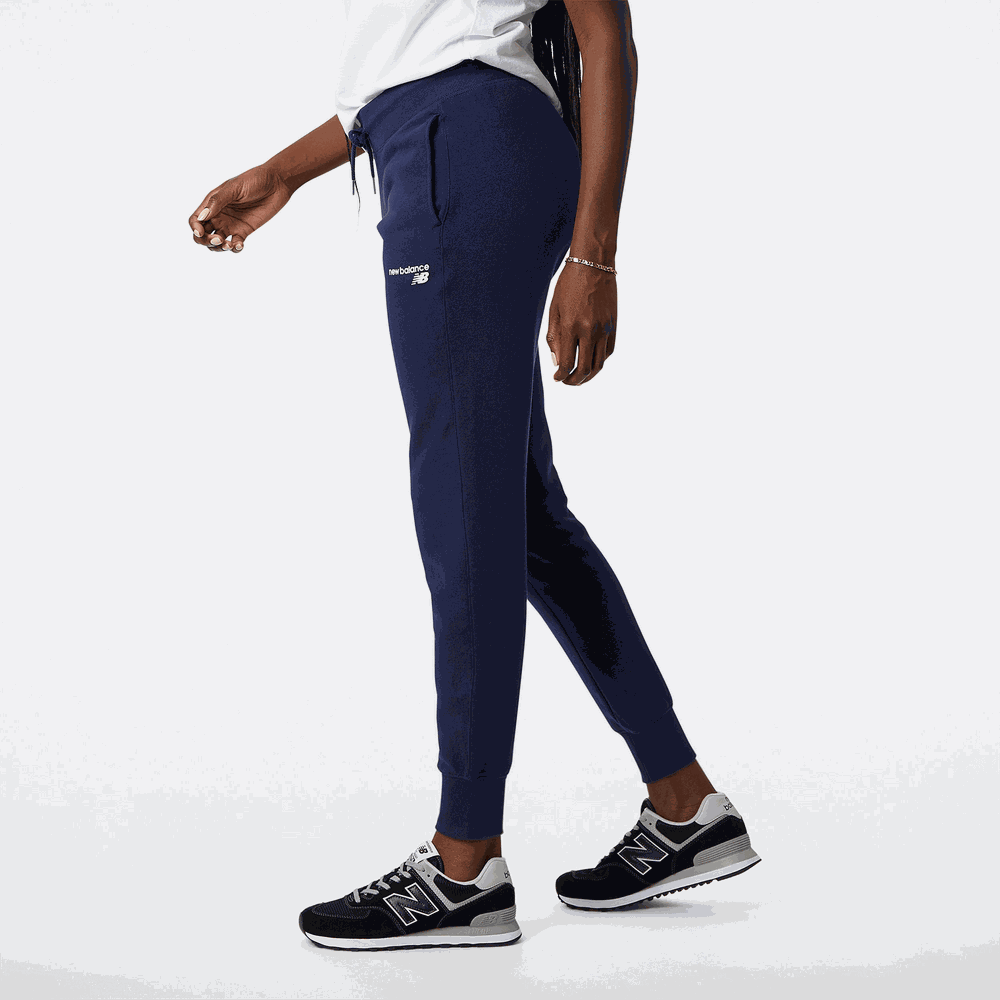 Dámske nohavice New Balance WP03805PGM – tmavomodrá