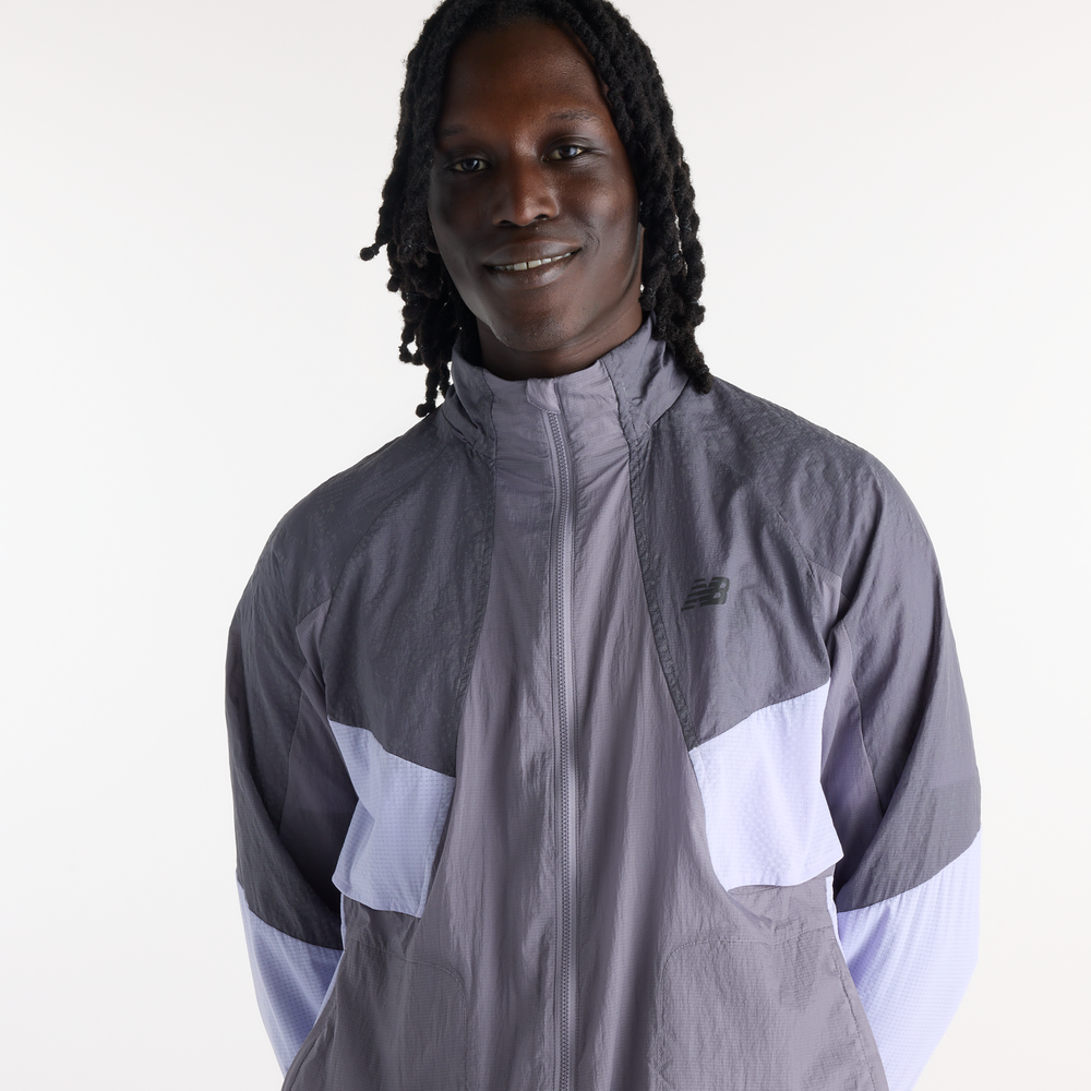 Pánska bunda New Balance Reflective RC – sivé