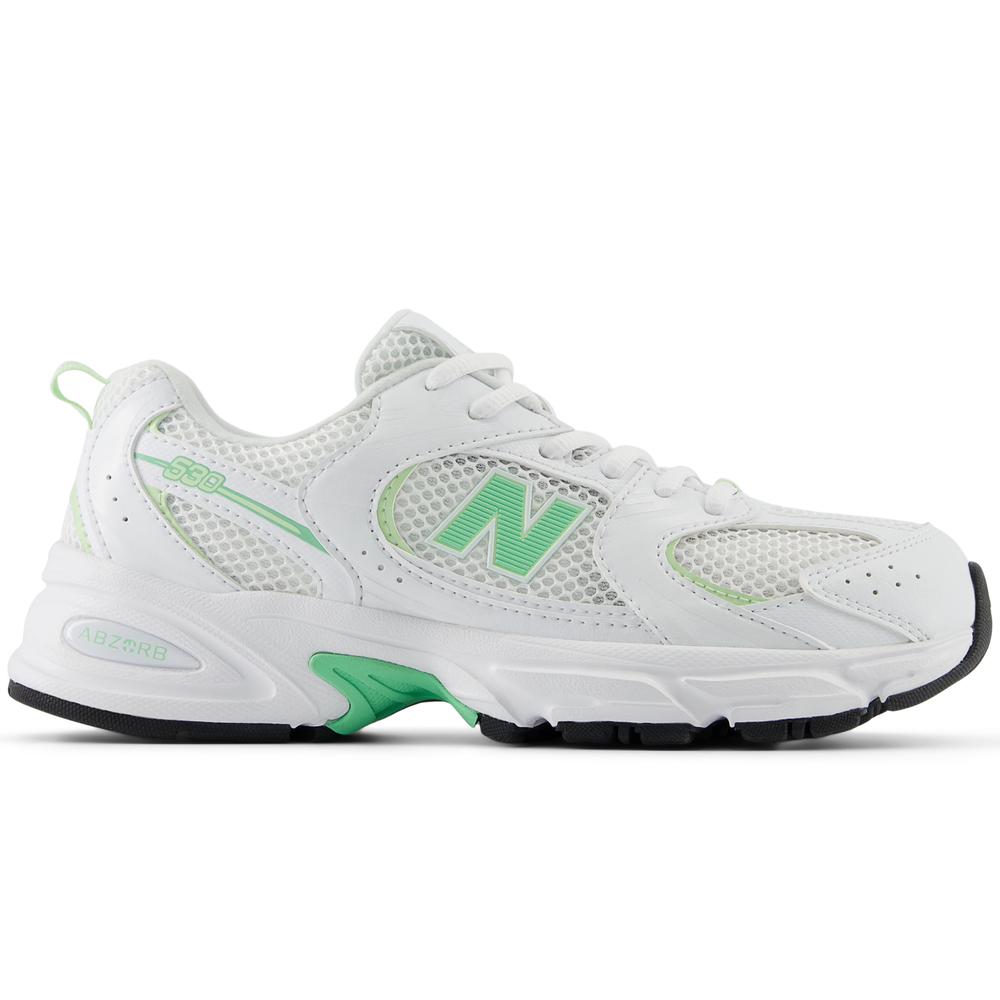 Detské topánky New Balance GR530SM – biele