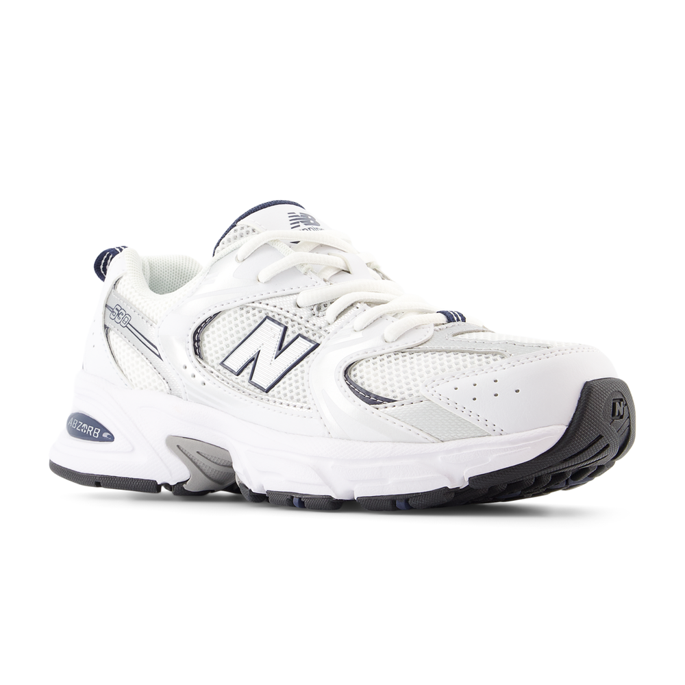 Detské topánky New Balance GR530SB1 – biele