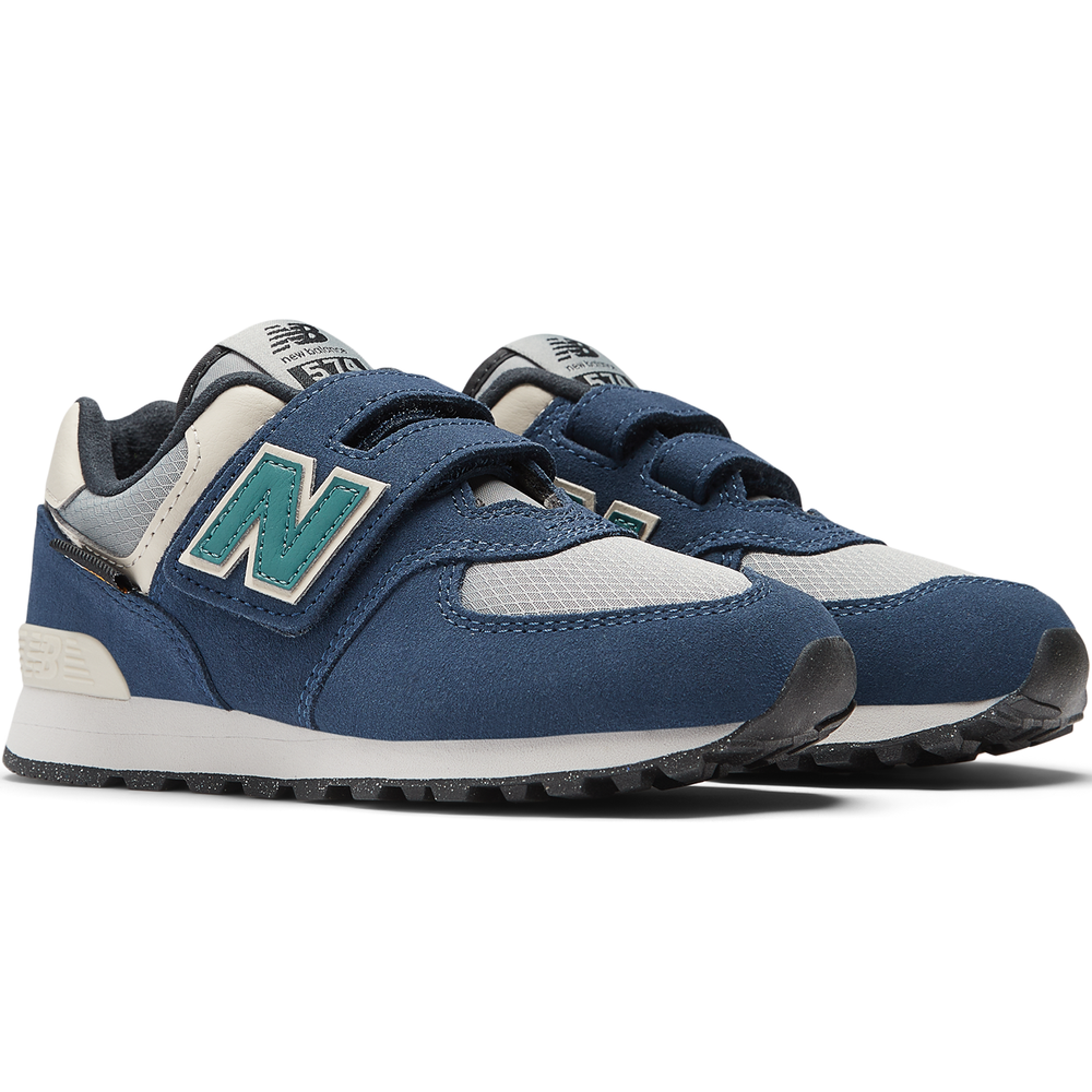 Detské topánky New Balance PV574SOA – modré