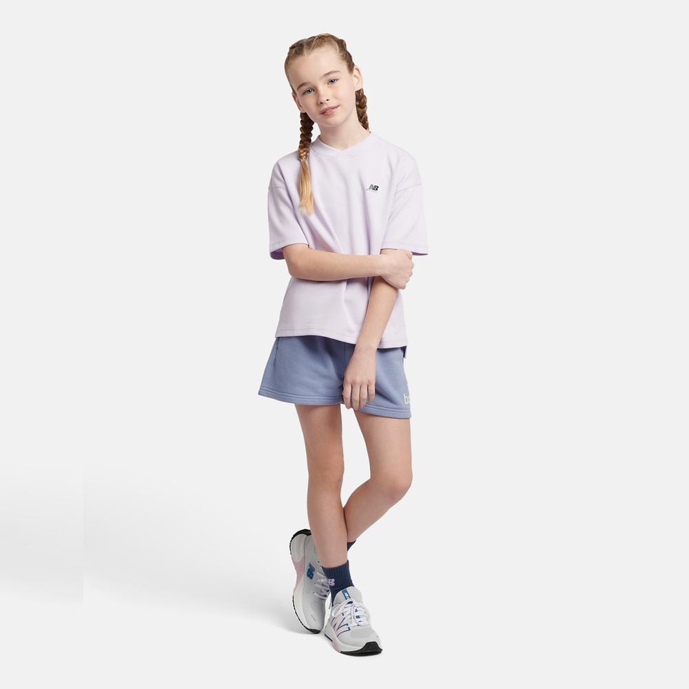 Detské tričko New Balance LAKG0135RIG – fialové