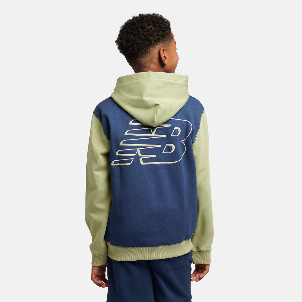 Detská mikina New Balance LAKB0192EEN – zelené