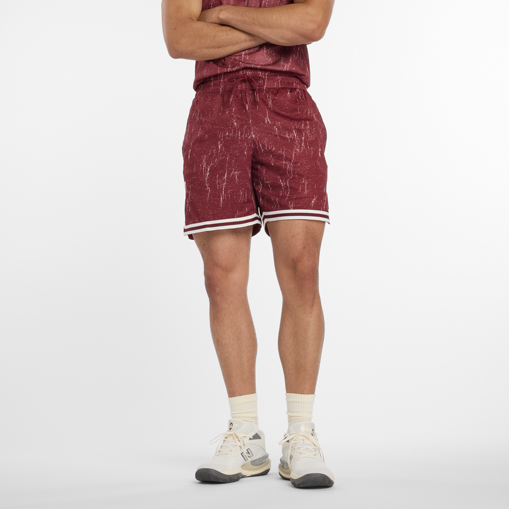 Pánske šortky New Balance MS53610MHB – bordová