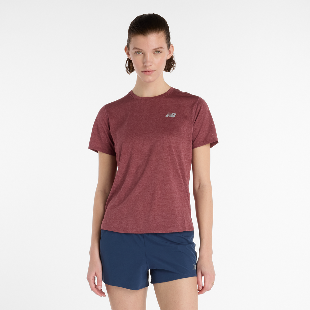 Dámske tričko New Balance WT41253WUR – bordová