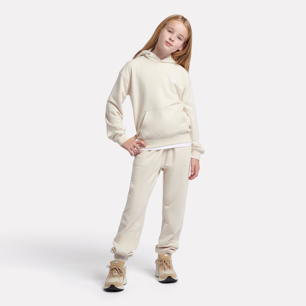Detská mikina New Balance LAKG0056LIN – béžové